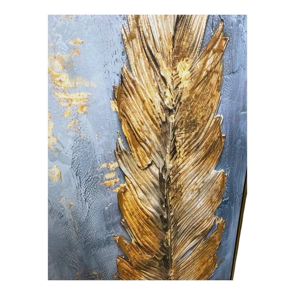 CUADRO MARCO DORADO 120X60CM