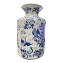 PT71-014 FLORERO CERAMICA AZUL 32X19CM