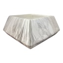 MACETA CERAMICA MARMOLEADA PIRAMIDE 22X11.5CM