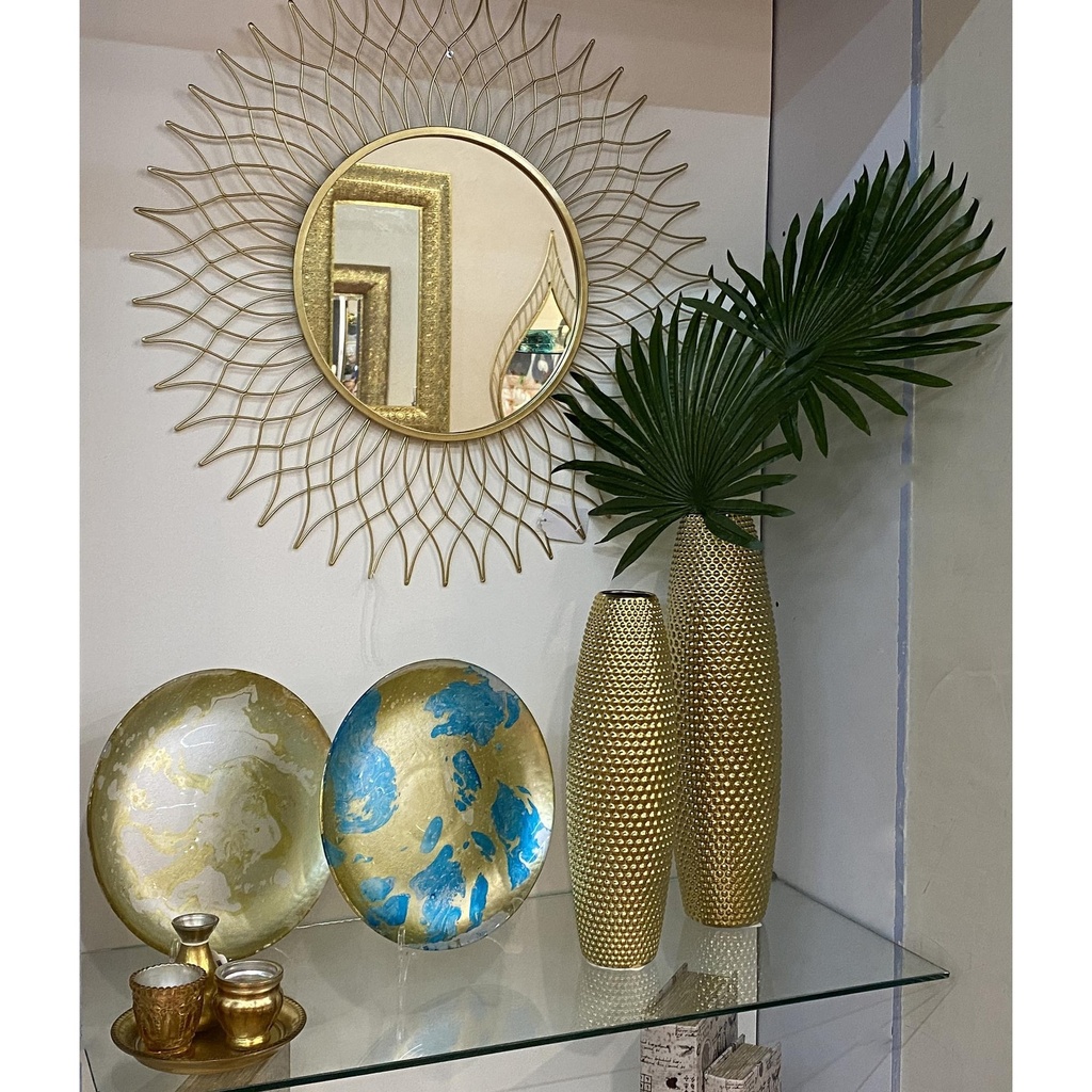 FLORERO DORADO 41X13CM