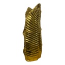 FLORERO FORMA DE HOJA DORADO 11X37X17