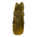 FLORERO FORMA DE HOJA DORADO 10*30*14CM