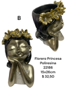 FLORERO PRINCESAS POLIRESINA 15X26 CM