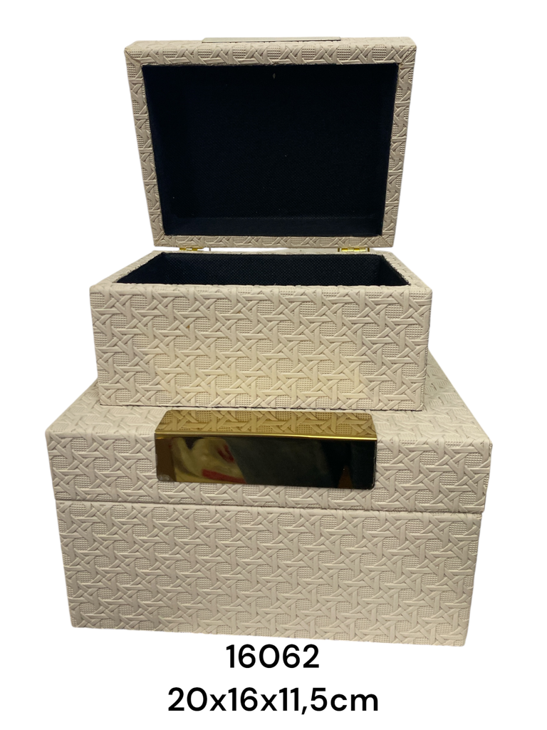 JOYERO BEIGE SET X2