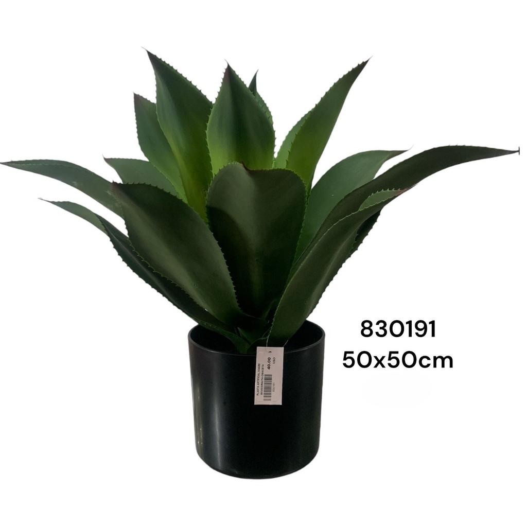 PLANTA ARTIFICIAL AGABE BOVICORNUTA C/MACETA REF:CH10836205 50X50CM