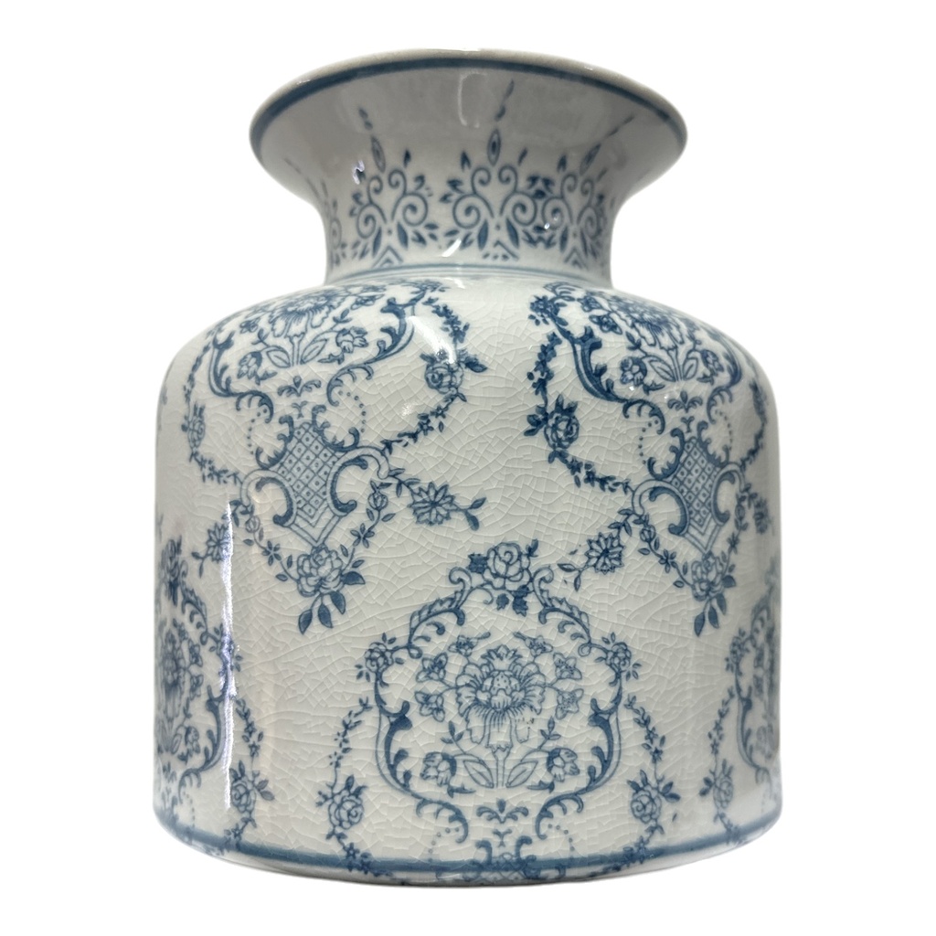 PT71-010 JARRON CERAMICA CELESTE 20X18CM
