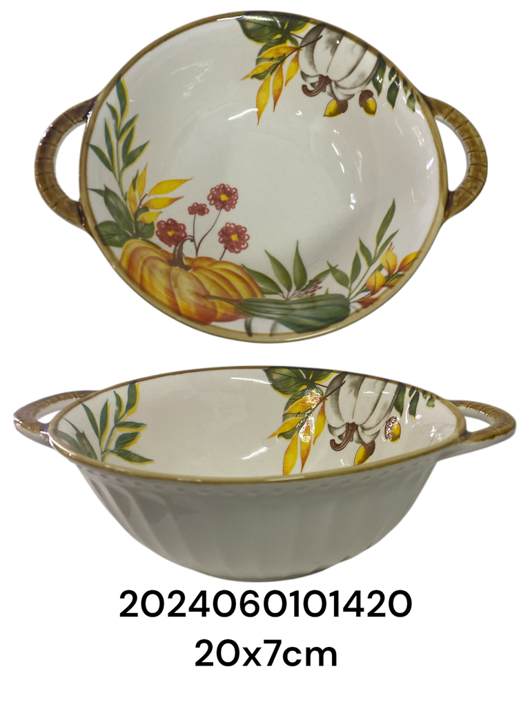 SC15688 TAZON PORCELANA CALABAZA 20X7CM
