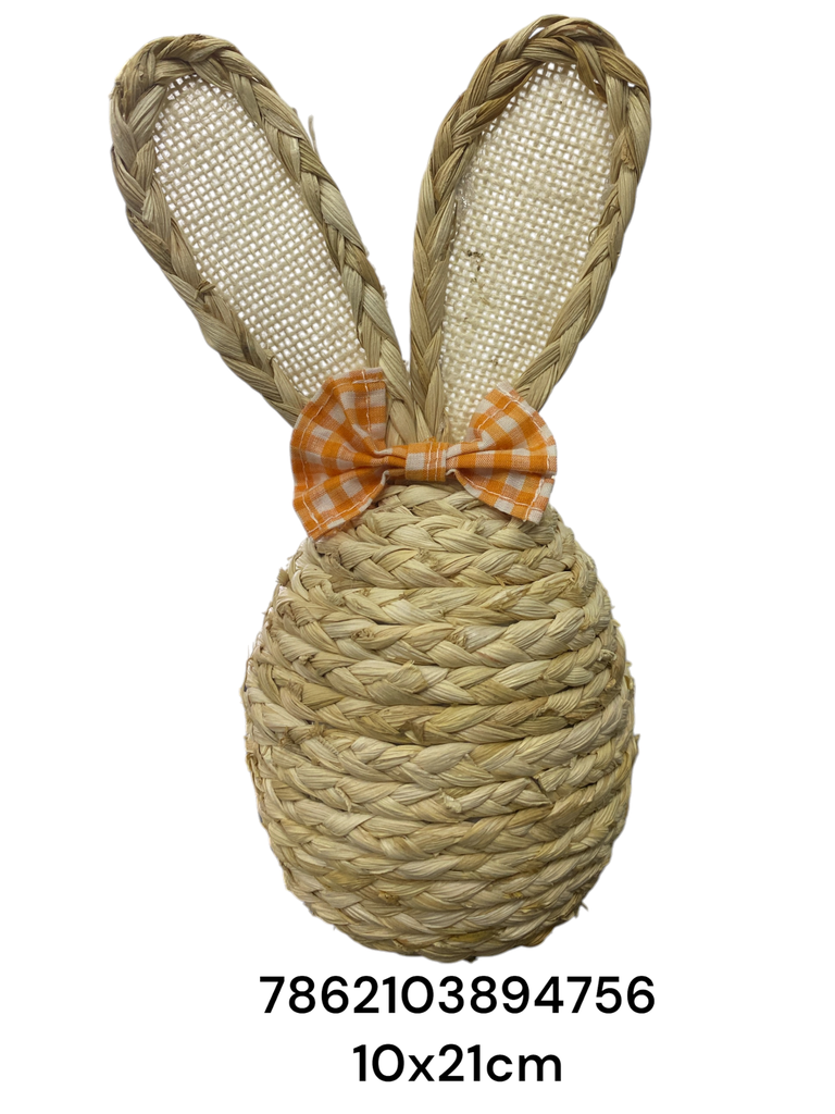 SYT240019 HUEVO CONEJO PASCUA YUTE 10X21CM