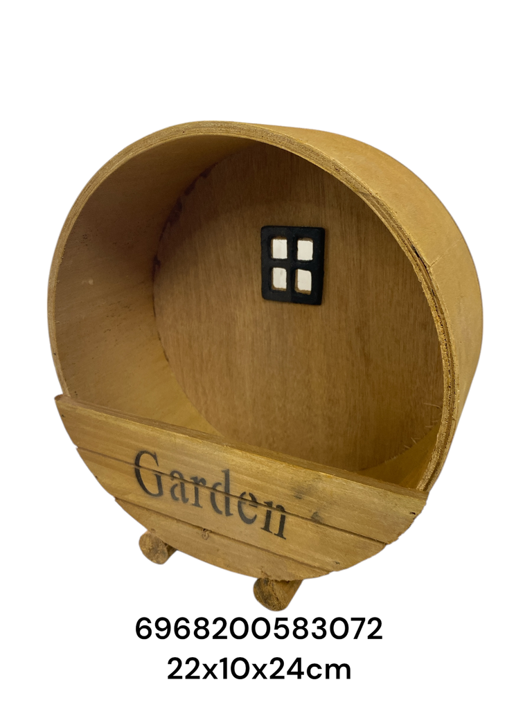 IC583-7 MACETA MADERA CIRCULO GARDEN