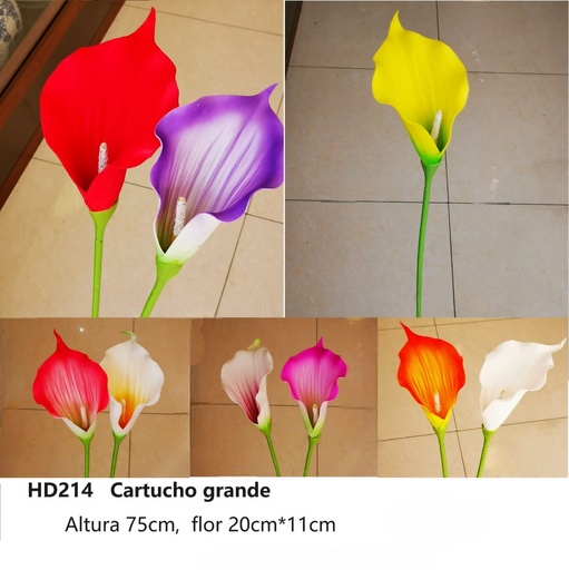 [HD214] CARTUCHO 75CM, FLOR 20X11CM