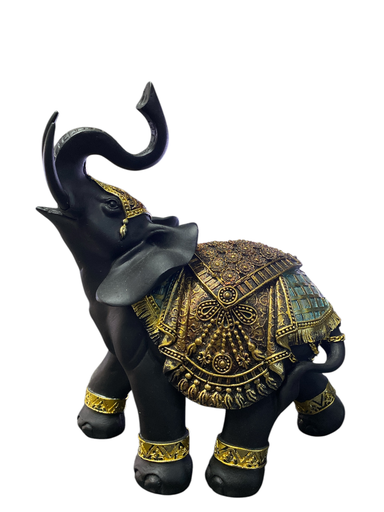 [ZHE757] ELEFANTE NEGRO 22*19CM