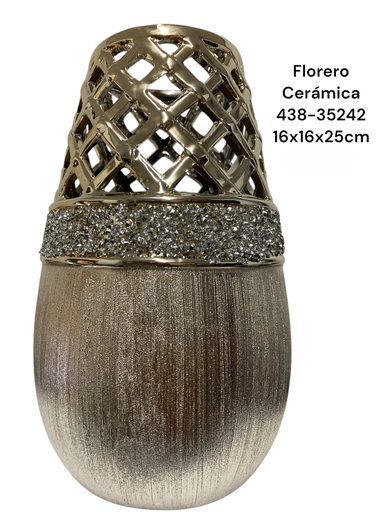 [438-35242] FLORERO CERAMICA 16X16X25CM