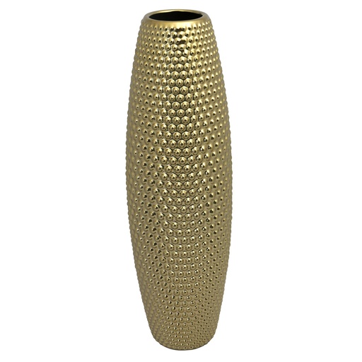 [442-640147] FLORERO DORADO 41X13CM