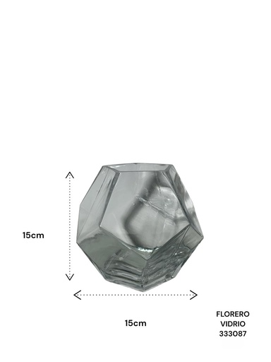 [333087] FLORERO VIDRIO V11874 15X15CM