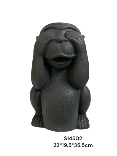 [S14502] MONO CIEGO FIBRO CEMENTO MINERAL GRIS 22X19.5X35.5CM