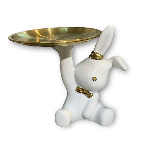 [437-22882] CONEJO ALCANCIA PORCELANA 18X13X17CM