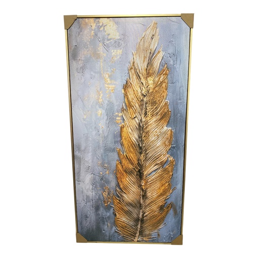 [448-68142] CUADRO MARCO DORADO 120X60CM
