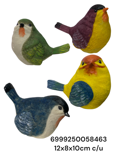 [6999250058463] SC15846 ADORNO PAJARO 12X8X10CM