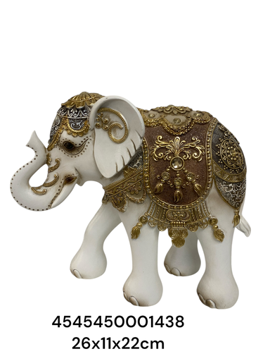[4545450001438] CS8020440 ELEFANTE CAFE/BLANCO 26X11X22CM