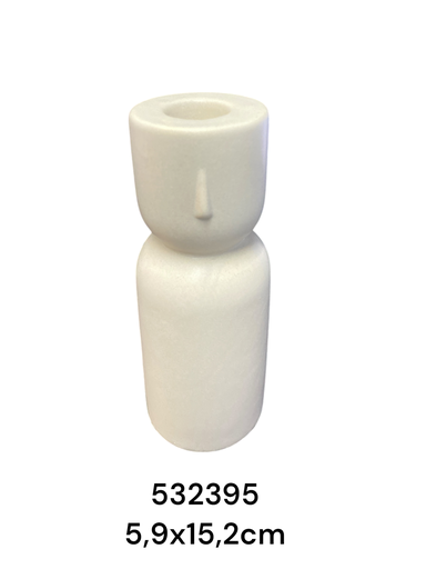 [532395] DL23564-2 CANDELABRO CERAMICA 5.9X15.2CM