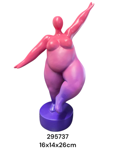 [295737] XY-1733375 FIGURA BOTERO FUCCIA 16X14X26CM