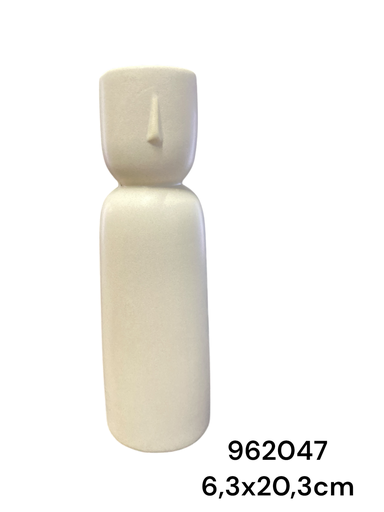 [962047] DL23564-1 CANDELABRO CERAMICA 6.3X20.3CM