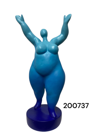 [200737] XY-1733373 BOTERO AZUL ADORNO 16X11X30CM