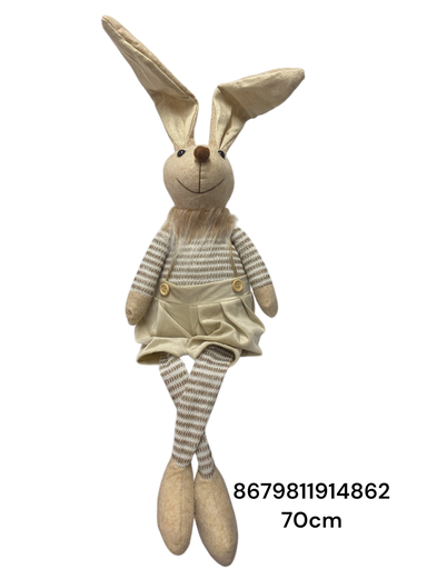 [8679811914862] CONEJO CAFE BEIGE PIERNAS COLGANTES 70CM