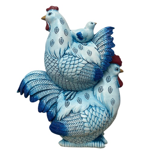 [202502020251106] GALLINAS POLIRESINA 20X8X24CM